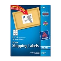 Avery Shipping Labels for Ink Jet Printers with TrueBlock Technology, 3.33 x 4 Inches, White, Pack of 150