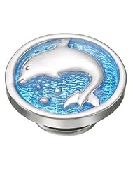 Kameleon Jewelry Silver Dolphin on Blue JewelPop KJP129B *Authentic Silver