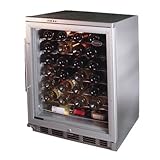 Vinotemp VT-58 58-Bottle Front-Venting Wine Chiller, Stainless Steel