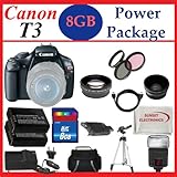 Canon EOS Rebel T3 (1100d) 12.2 MP CMOS Digital SLR Camera and DIGIC 4 Imag ....