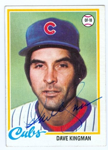 Dave Kingman Autographed/Hand Signed MLB Baseball card (Chicago Cubs) 1978 Topps #570
