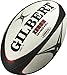 Gilbert Zenon Trainer Rugby Ball (Black/Scarlet, Size-5)