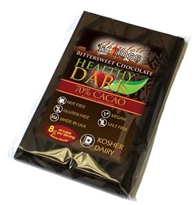 Premium Dark Chocolate Bar 70% Cacao - Kosher Dairy. 1 Pound