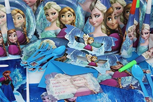 Anna Elsa Olaf Baby Birthday Party Decorations Kids Evnent Party Supplies Party Decoration 78 Pcs.