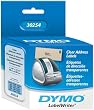 DYMO LabelWriter Address Labels, Clear, 1-1/8" x 3-1/2", 1 Roll/Box, 130 Labels/Roll (30254)