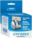 DYMO Standard LabelWriter 1 1/8 x 3 1/2 Inch Clear & Color Address Labels 130 Count (30254)