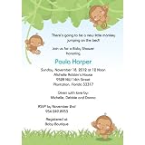 Monkeying Around Baby Shower Invitations - Set of 20