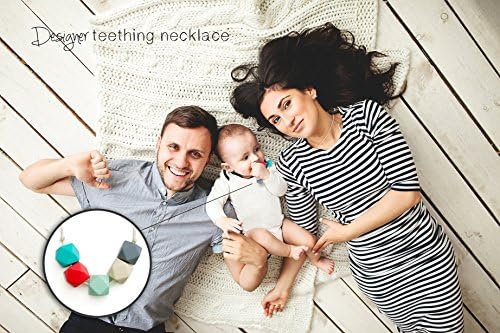 **SALE** Designer Baby Teething Necklace for Mom by Toddle Turtle, BPA Free 100 % Organic Silicone Is Safe and Non Toxic,Ease Teething Pain Fast, Teether Toy, Fun Baby Shower Gift, Nursing Necklace