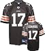 Braylon Edwards Reebok NFL Brown Premier Cleveland Browns Jersey - Medium