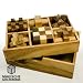 IQ MASTER Knobelspiele Set in Edler Holz Schachtel