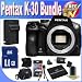 Pentax K-30 Weather-Sealed 16 MP CMOS Digital SLR (Body) (Black) + Extended Life Battery + External Rapid Travel Quick-Charger + 8GB SDHC Class 10 Memory Card + USB Card Reader + Memory Card Wallet + Shock Proof Deluxe Case + Accessory Saver Bundle!