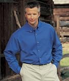 Long Sleeve Easy Care Twill Shirt with Teflon Fabric Protector (Regular and Big & Tall Sizes)