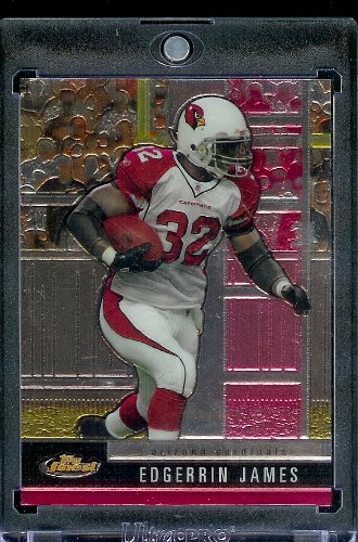 2008 Topps Finest Football Card - Edgerrin James / Arizona Cardinals / NFL Trading Card in Protective Display Case!