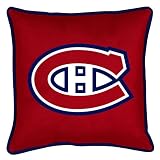 Best Quality Sidelines Pillow - Montreal Canadiens NHL /Color Bright Red Size 18 X 18