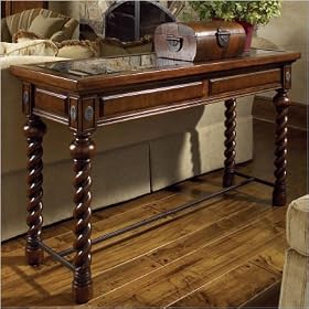 Palm Canyon Francisco Console Table in Warm Brown