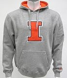 Illinois Fighting Illini Ash Automatic Pullover Hooded Sweatshirt