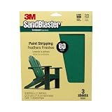 3m 20080-G 9 in. X 11 in. 80 Grit SandBlaster Paint Stripping Sandpaper Sheets