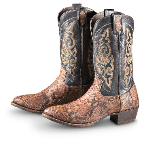 51E uURasFL Mens Double H Boots 13 inch Python Boots