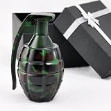 Manual Magnetic 3 Stages Spice Herb Pocket Grinder Pollen Screen Camo Hand Grenade with Pin Handle