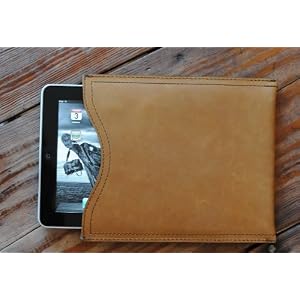 Full Grain Leather iPhone, iPad, Gadget Sleeve, Case, or Bag (Large)