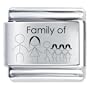 Family 6 Member Gift Italian Charm