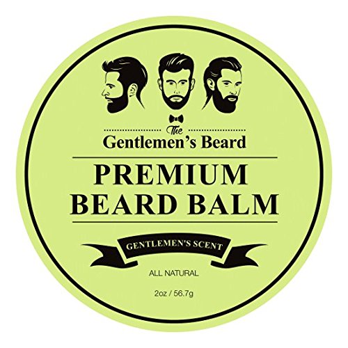 The Gentlemen s Premium Beard Balm Gentlemen s Scent - 2 Oz - Tame Your Beard With No Greasiness - Make It Look Thicker and Fuller (Green Gentlemen s Scent)