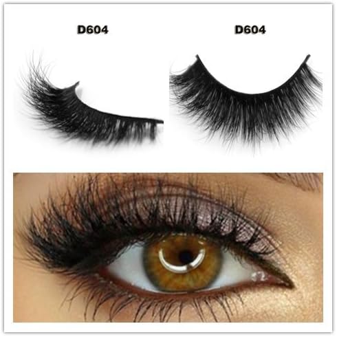 34 Model LUXURY 3D Mink Fur False Eyelashes Extensions 100% Hand Made 1Pair (D604)