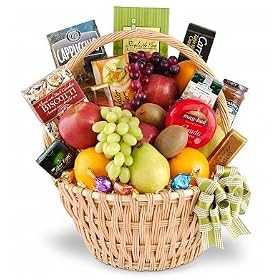Sophisticated Gourmet Fruit Basket