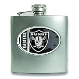 NFL Oakland Raiders Stainless Steel Hip Flask 6oz