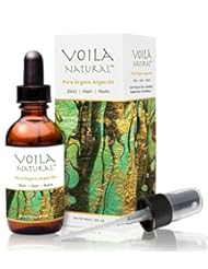 Beauty: Argan Oil - Pure Anti-Aging Moisturizer for Hair, Face & Body - Promotes Healthy Hair Growth & Natural Shine - Anti-Wrinkle, Anti-Inflammatory & Antioxidant Rich - Nourishes All Skin & Hair Types - Raw, Unrefined, Cold-Pressed Virgin Argan Oil - Never Greasy & Absorbs Quickly - Repairs Nails & Cuticles - Ancient Moroccan Beauty Secret - 2 fl. oz (60 mL) - EcoCert & USDA Organic - Voila Natural