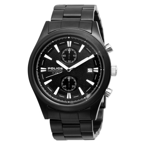 Police Men's PL-11289JSB/02M Fuel Black Dial Watch