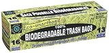 Eco-Smartbags Biodegradable Trash Bags, 13-Gallon, 16-Count Boxes (Pack of 6)