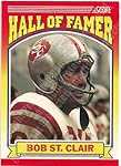 1990 Score #596 Bob St. Clair Football Card