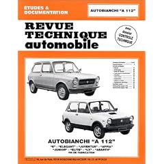 Revue Technique Automobile, N� 315.5. Autobianchi A 112, tous types, de 1971 � 1986