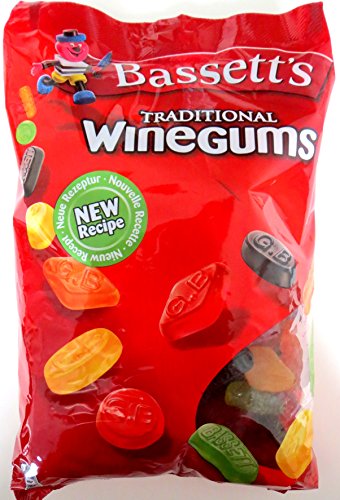 10x BASSETT'S TRADITIONAL WINE GUMS ENGLISCHES WEINGUMMI 1KG 10x BASSETT'S TRADITIONAL WINE GUMS ENGLISCHES WEINGUMMI 1KG