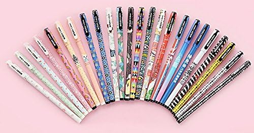 NiceGirl(TM) 24 Cute Creative Gel Ink Pen/ball Point/ Rollerball Pens With 24 Refills (24 mixed style 0446)