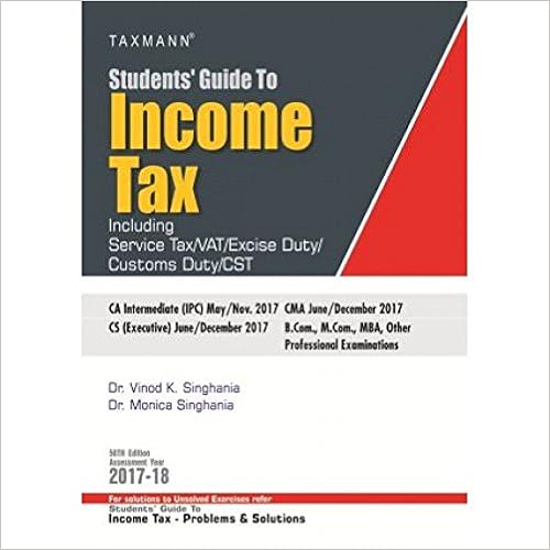 Students Guide to Income Tax A.Y 2017-18 