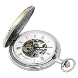 Charles Hubert 3859 Two-Tone Mechanical Pocket Watch