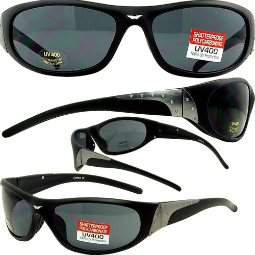TANK METAL ACCENTED MOTORCYCLE SUNGLASSES