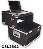ODYSSEY CSL2802 LAPTOP COMPUTER CASE slide style design with 8 spaces on the mixer slant, 2 spaces on the slide back, and 2 vertical spaces below.