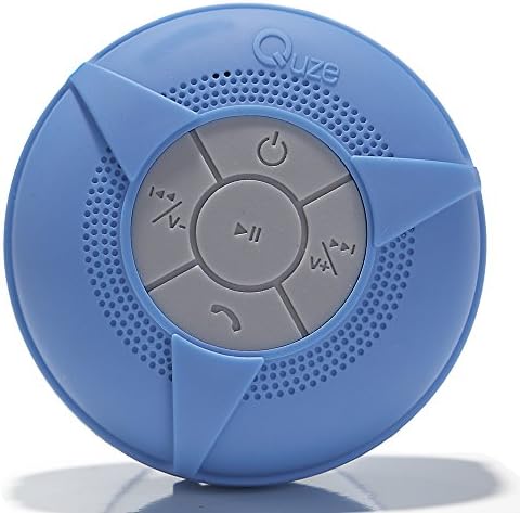 #1 QUZE UPGRADED! Wireless Waterproof Bluetooth Shower Speaker. Superior Sounds And Long Lasting Battery, Hands-free Speakerphone With Built-in Mic, Compatible With All Bluetooth Devices. MICRO USB. Use For Shower, In Car, Pool, Camping, Boating, With Suction Cup. + BONUS. Lanyard Strap. LIFE TIME GUARANTEE