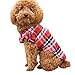 CXB1983(TM) Cute Pet Dog Puppy Clothes Shirt Size XS/S/M/L Blue Red Color (L, Red)