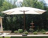 Sonnenschirm Sonderangebot natural Rabatt Schirm Marktschirm 3x4 3m X 4m eckig exclusiv!!