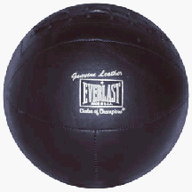 SportingGoods: Everlast 6502 Leather Medicine Ball  8 9 lbs. 