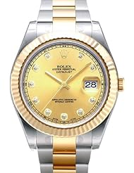 Rolex Datejust II Steel/Yellow Gold Watch, Champagne Diamond Dial