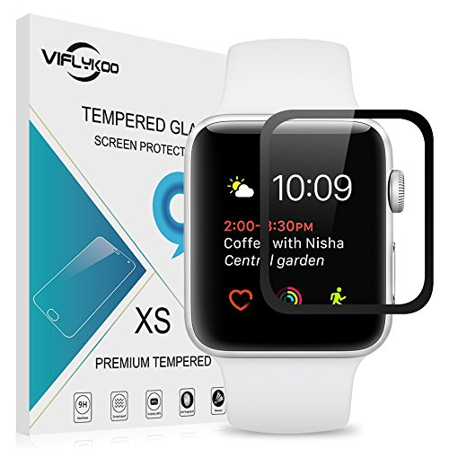 Apple watch 42mm screen protector tempered glass [2 pac…