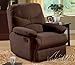 Recliner Chair in Chocolate Microfiber Recliner Chair in Chocolate Microfiber