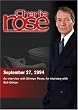 Charlie Rose with Shimon Peres; Bob Gibson (September 27, 1994)