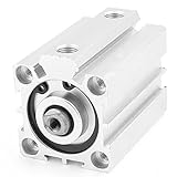 uxcell エアシリンダ アルミニウム材質 アルミハウジング シングルロッド KSDA32x40