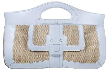 MAXX New York Washington Raffia Medium Cutout Clutch